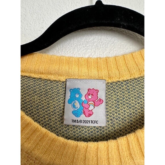 Care Bear x Acme De La Vie Sweater Crewneck Yellow 2021 Raglan Unisex Large (1) - Picture 3 of 8